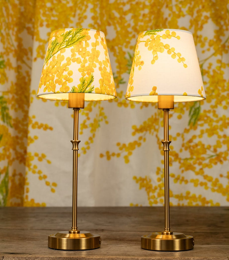 Summerill & Bishop linen Mimosa drum lampshade 13cm (British brand)