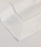 Yves Delorme Colisée Blanc Super King flat sheet (British brand)
