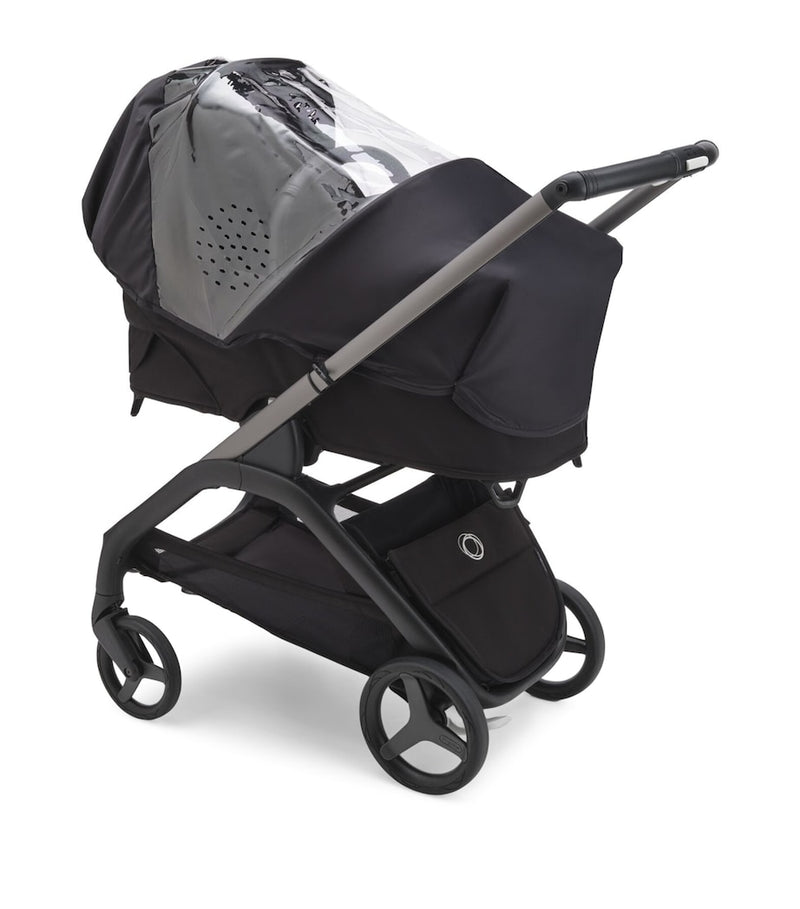 Bugaboo pushchair rain cover with transparent panel for bassinet and chair - British product