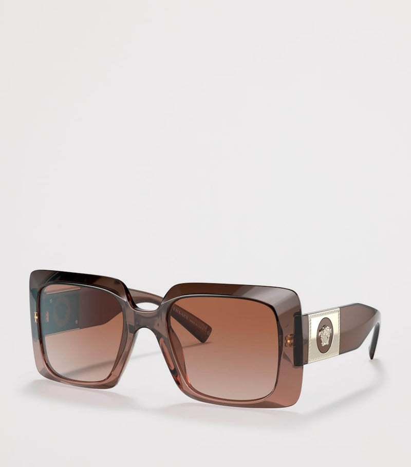 Versace acetate square gradient sunglasses, imported from the UK