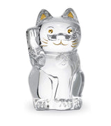 Harrods Baccarat Maneki Neko Cat Figurine Good Luck Figurine- Buy online at McGrocer