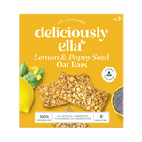 Holland & Barrett Deliciously Ella Lemon & Poppy Seed Flapjack Oat Bars 3x 50g- Buy online at McGrocer