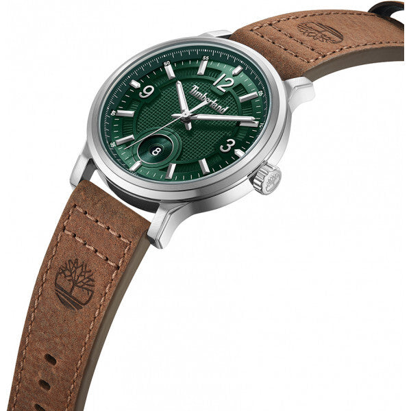 Timberland Driscoll men's watch with brown leather strap - British product