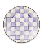 MacKenzie-Childs Violet Check dinner plate 25cm (British brand)