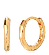 Harrods Monica Vinader Mini Gold Vermeil MV Siren Muse Huggie Earrings- Buy online at McGrocer