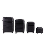 Livingandhome lockable travel suitcase set 4 piece, UK version.