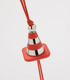 LOEWE Work Cone Bag Charm orange calfskin 32cm (British brand)