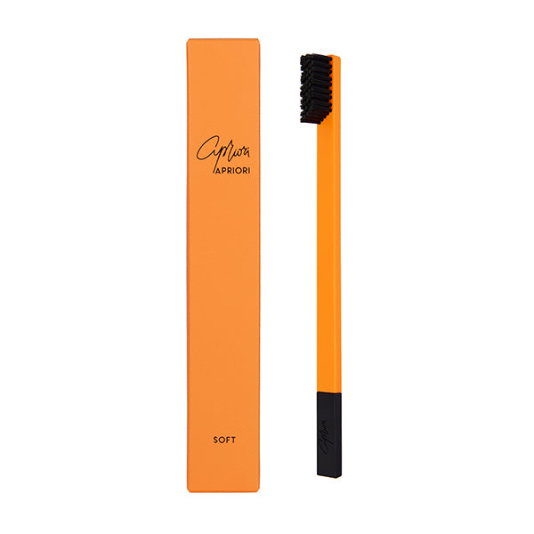 APRIORI Tangerine Glow Soft Toothbrush for Daily Use - British product