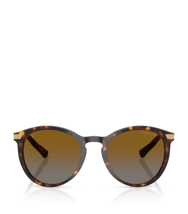 Michael Kors Adrianna III round sunglasses tortoiseshell, imported from the UK