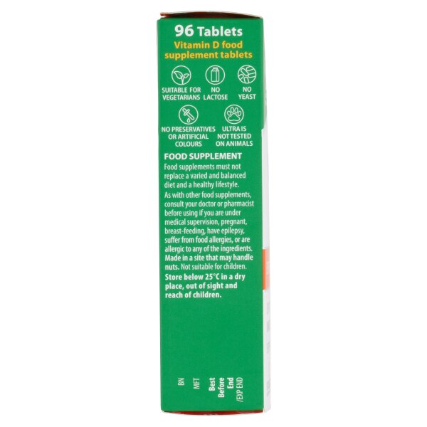 Vitabiotics Ultra D3 2000 Iu 96 Tablets GOODS Superdrug
