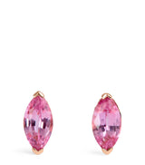 Harrods SHAY Rose Gold Diamond and Sapphire Stud Earrings- Buy online at McGrocer