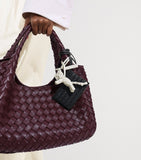 Bottega Veneta leather Intrecciato Piccolo badge holder, Italian craftsmanship (British brand)