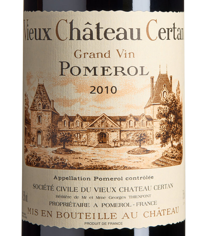 Vieux Château Certan Pomerol 2010 Bordeaux red wine 75cl (British brand)