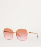 Chloé oversized square sunglasses with graduated tint (British brand)