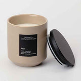 French Connection Stone Collection warm vanilla cashmere candle 238g - British product