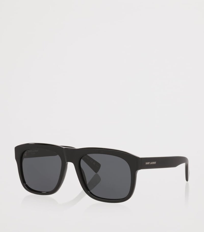 Saint Laurent SL 558 rectangular acetate sunglasses, imported from the UK
