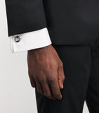 Tateossian Thompson mother-of-pearl cufflinks and studs set (British brand)