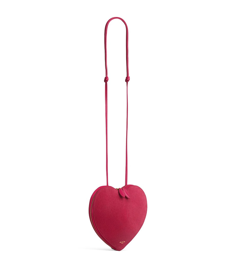 Alaïa Suede Le Coeur Shoulder Bag in heart shape, UK version