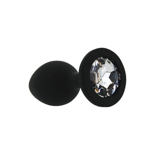 Loving Joy small black silicone butt plug, UK version
