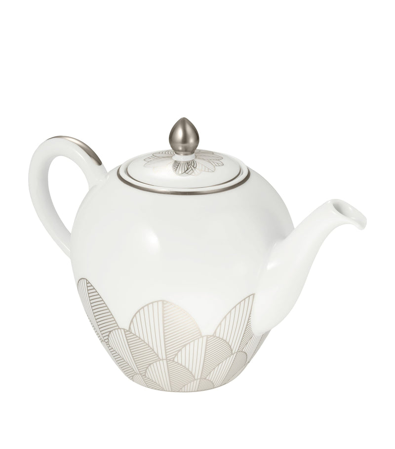 Christofle porcelain Malmaison teapot 1.5L - British product