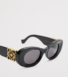 Loewe bevelled oval sunglasses, imported from the UK