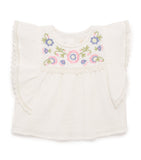 Louise Misha cotton embroidered Malya blouse 6-24 months, UK version