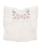 Louise Misha cotton embroidered Malya blouse 6-24 months, UK version