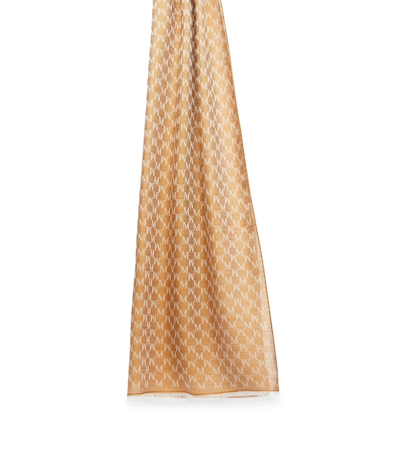 Max Mara cotton wool silk scarf 190x70cm - British product