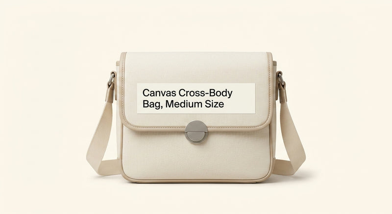 Burberry Check Note cross-body bag with calf leather trim - British product