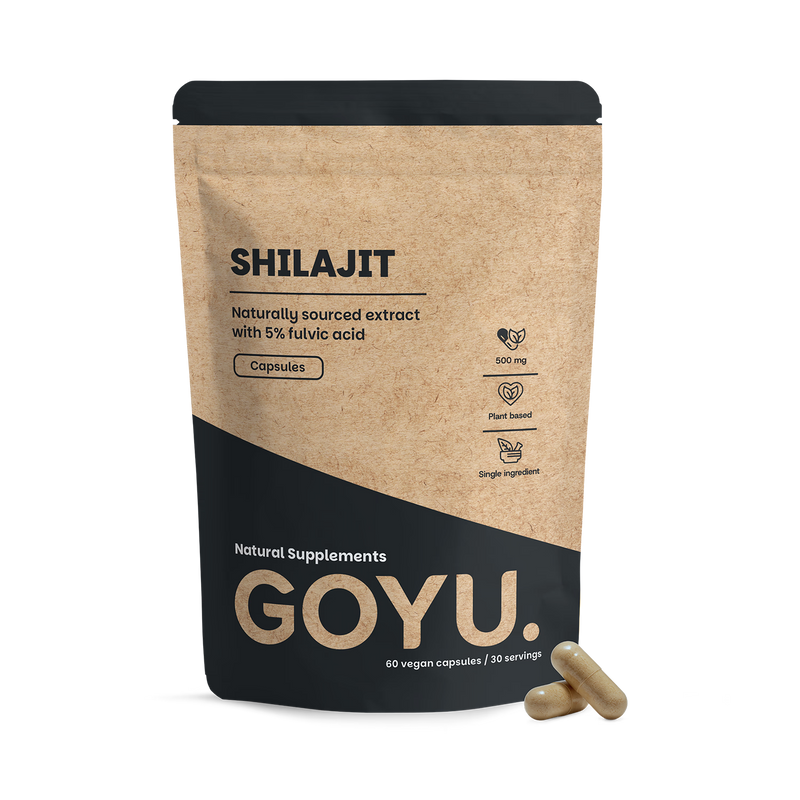 GOYU shilajit extract capsules 500mg 60 capsules UK version