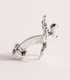 Tateossian octopus cufflinks palladium-plated Swarovski crystal (British brand)
