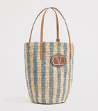 Valentino Garavani straw bucket bag with VLogo, UK version
