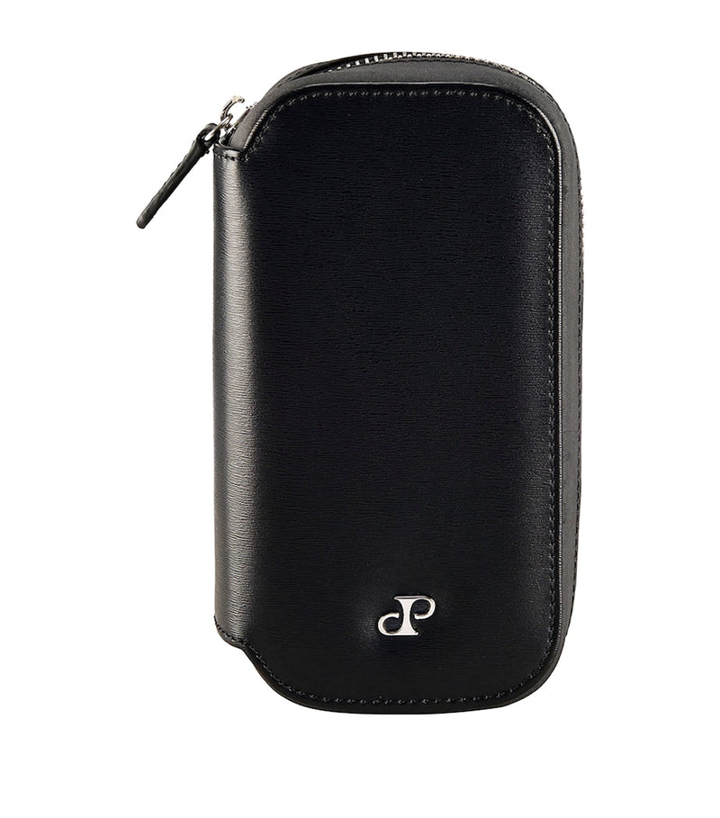 WOLF Philipp double watch zip case vegan leather - British product