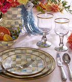 MacKenzie-Childs Sterling Check dinner plate 25cm, imported from the UK