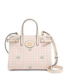Valentino Garavani Antibes small cotton-linen tote bag, imported from the UK