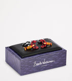 Babette Wasserman rhodium-plated enamel lobster cufflinks (British brand)