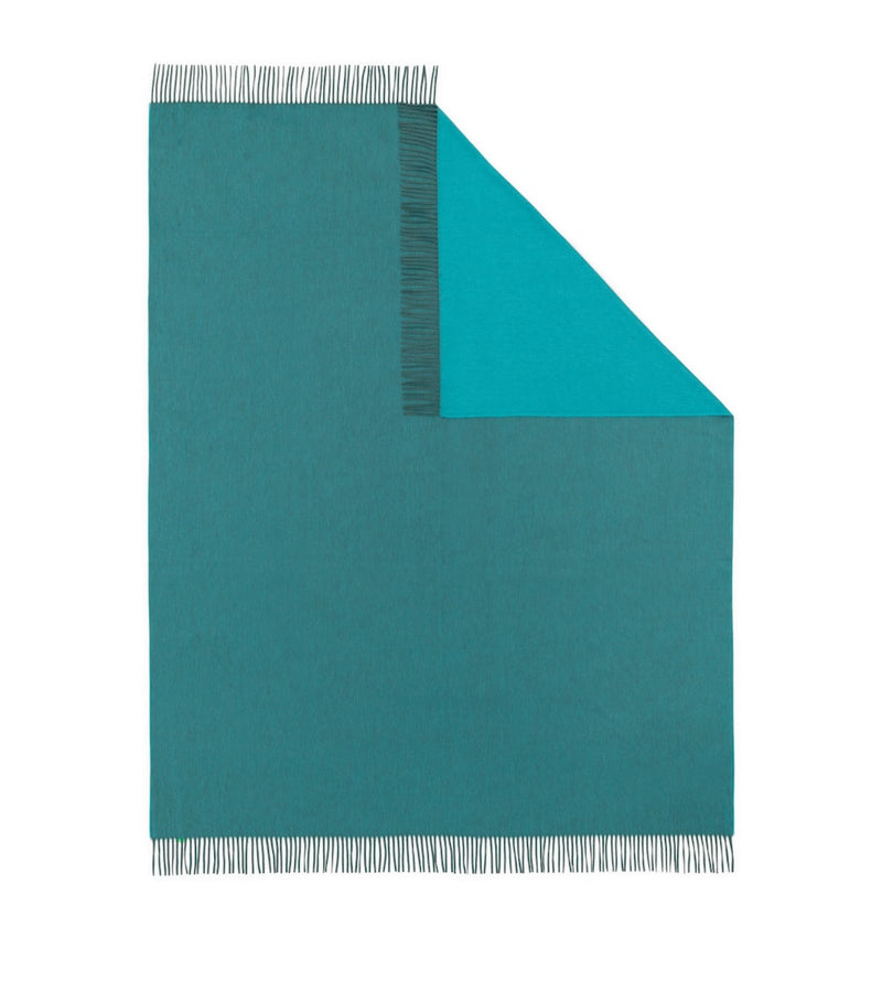 Begg x Co cashmere reversible Arran throw blanket 147cm x 183cm - British product