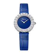 Harrods Chopard White Gold Diamond and Agate L'Heure du Diamant Watch 26mm- Buy online at McGrocer