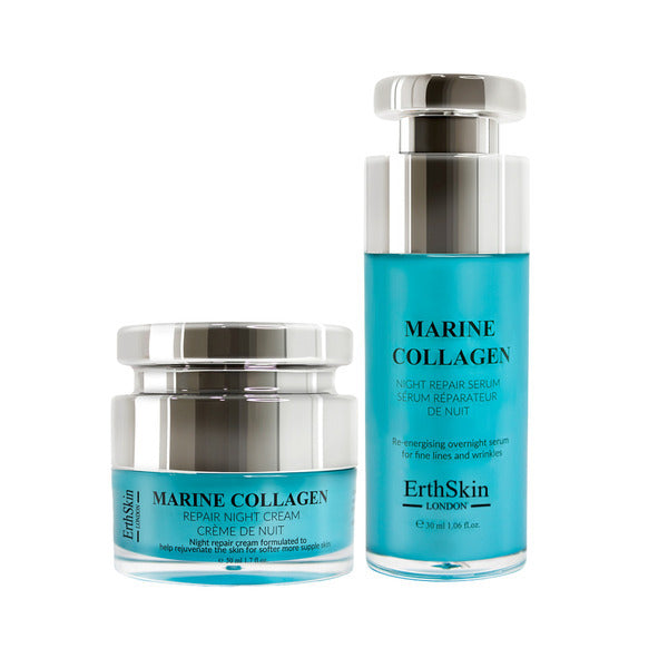 ErthSkin Marine Collagen night cream set 50ml + 30ml - British product