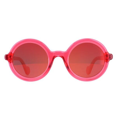 Superdrug Moncler ML0005 Shiny Fuchsia Purple Gradient Mirrored Women Sunglasses- Buy online at McGrocer