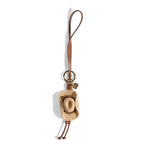 Miu Miu raffia and leather sunhat keyring, UK version