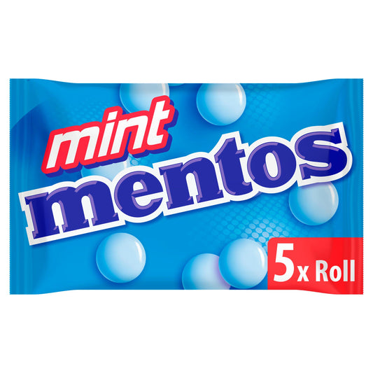 Mentos Chewy Dragees Mint Rolls 5x38g GOODS Sainsburys   