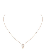 Harrods Messika Fiery Diamond and Pink Gold Necklace (0.42ct)- Buy online at McGrocer