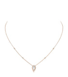 Messika Fiery diamond and pink gold necklace 0.42ct, imported from the UK