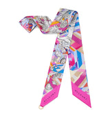 Harrods Bvlgari Silk Polychroma Shelley Scarf 120cm x 5cm- Buy online at McGrocer