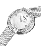Chaumet Hortensia stainless steel diamond watch 28mm, UK version
