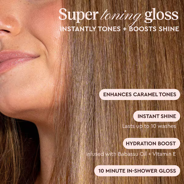 Glaze Supergloss Toning Conditioning Gloss Caramel Lights 190ml, UK version