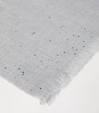 Brunello Cucinelli cashmere silk diamond yarn sequin scarf, imported from the UK