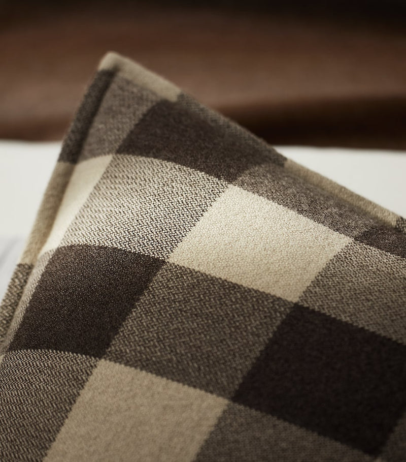 Ralph Lauren Home wool check Joshua cushion 50cm x 50cm, imported from the UK