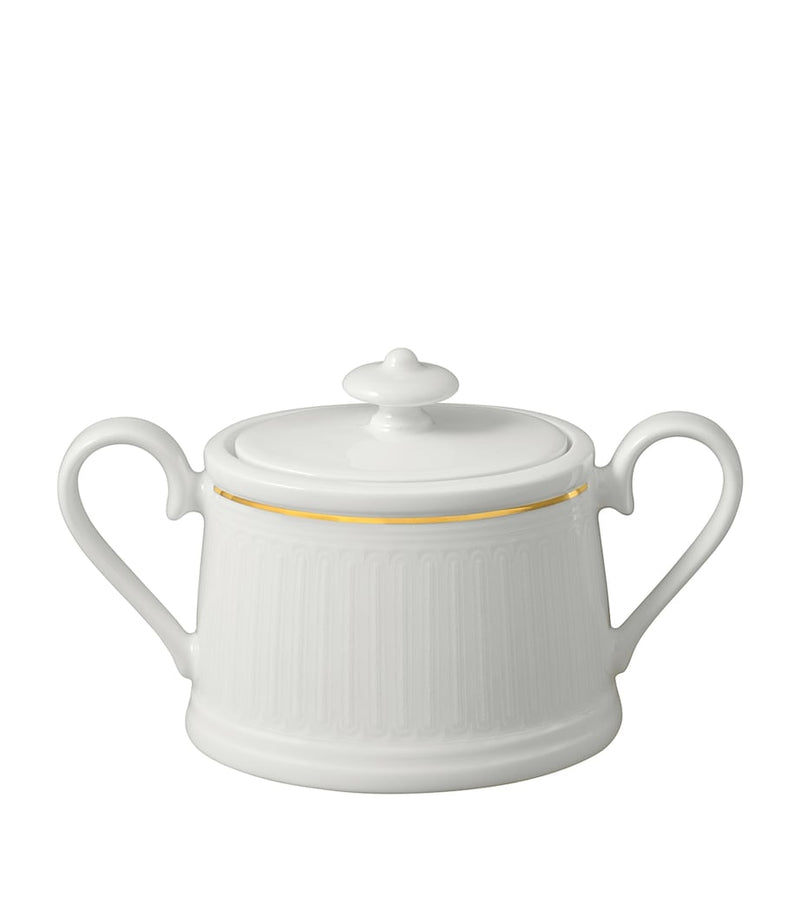 Villeroy & Boch bone porcelain Château Septfontaines sugar bowl (British brand)